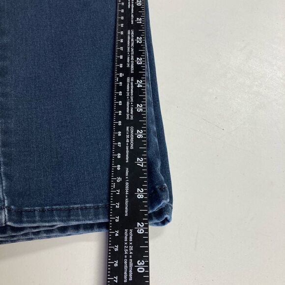 MOSSIMO, Denim‎ Legging, Blue, Size 14, zipper and button closure, belt Loops - Picture 8 of 8